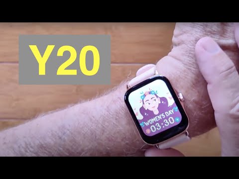 MISIRUN Y20 Apple Watch Shaped Health Fitness Sports Smartwatch: Unboxing and 1st Look