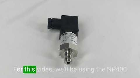 Wiring the NP400 Pressure Transducer with a DIN Connector