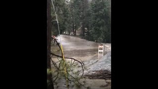 Residents in Pine Flat say they have been stuck in flooded waters without running water
