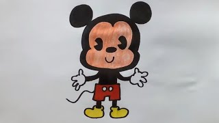 How To Draw Mickey Mouse Disney Cuties