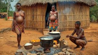 A Peaceful Day in Our African Traditional Village Home #Cooking Perfect Organic Food For Breakfast!