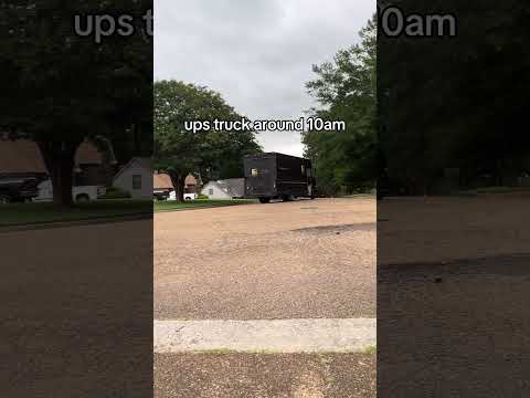 UPS truck around 10am