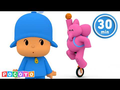 🏀 Aprender brincando! O Pocoyo joga a bola! | Pocoyo 🇧🇷 Português Brasil | Desenhos Animados