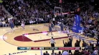LeBron Dunk: Daniel Gibson Great Steal and LeBron James Monster Slam vs. Wizards
