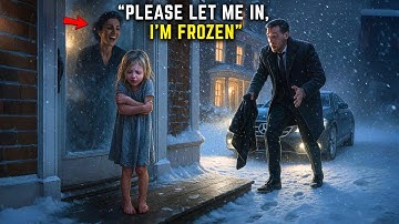Little Girl Left To Freeze On The Porch Begged “I’m So Cold!” Until Millionaire Covered Her And…