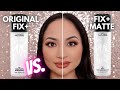 MAC PREP & PRIME FIX  ORIGINAL VS. MATTE SPRAY | Comparison Review & Wear Test!