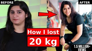 How I lost 20 kgs in 3 months ? Weight Loss transformation in Hindi by GunjanShouts