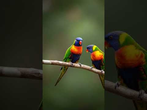 Rainbow Lorikeet Daily Life #DreamScreenAI #shorts #trending #viral #birds #cute #talkingparot