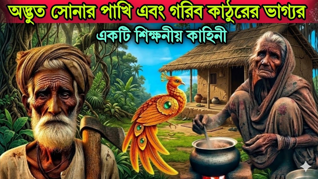 গরিব কাঠুরিয়ার ভাগ্য খুলে গেল! সোনার পাখির সেই পালকটি ছিল অলৌকিক একটি শিক্ষনীয় কাহিনী।।Hamadan Voice