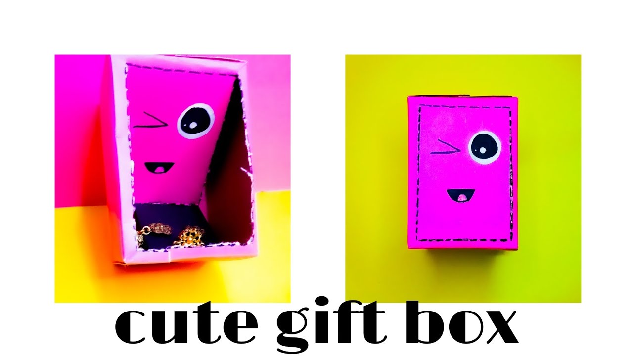 gift box with paper 🎁💝😍| gift making | gift box making | gift pack | gift with paper | paper crafts