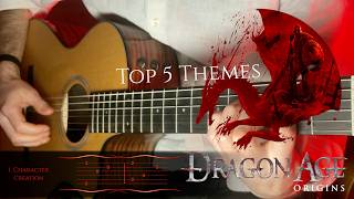 Top 5 Dragon Age Themes + Tabs | Fingerstyle Guitar