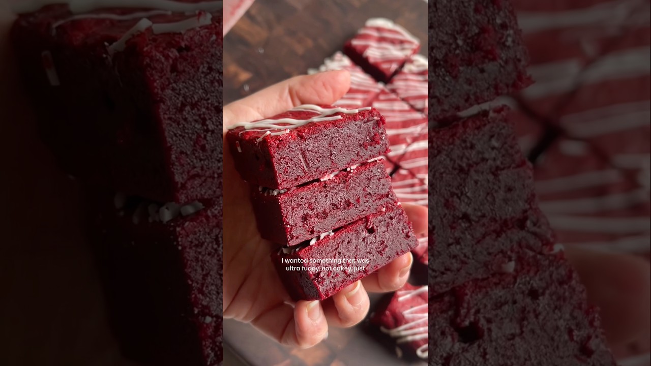 Шоколадный брауни «Красный бархат» ко Дню святого Валентина 