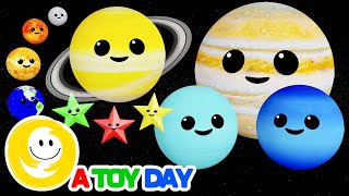 Planets Sensory for Baby | Twinkle Twinkle Little Star! | Calming Sensory Animation to learn planets
