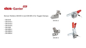 Sensor Holders GN 801.3 and GN 801.4 for Toggle Clamps