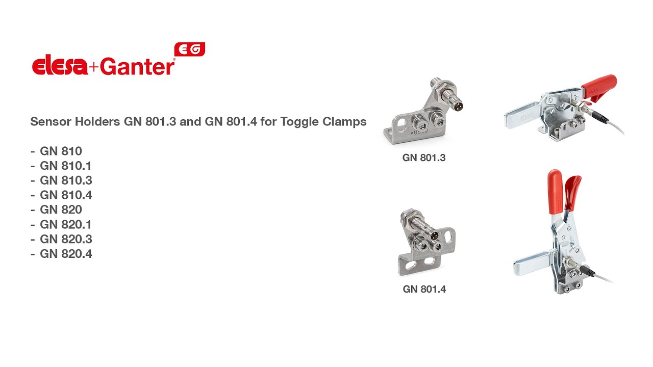 Sensor Holders GN 801.3 and GN 801.4 for Toggle Clamps - YouTube