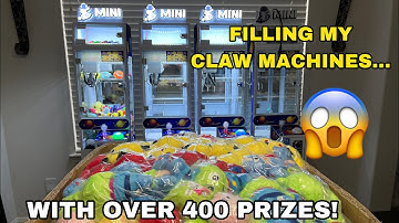 Unboxing 400+ Plush Toys for My Mini Claw Machines! | Arcade Setup Day