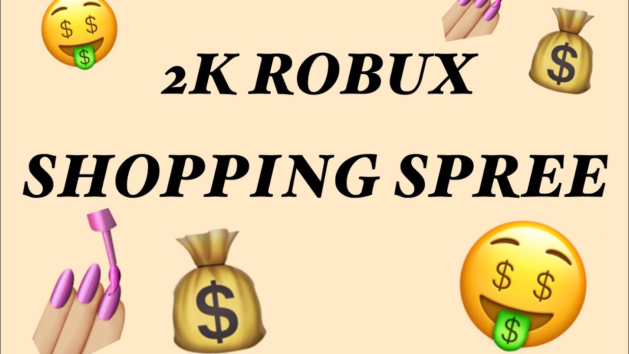 2 thousand Robux shopping spree! - YouTube