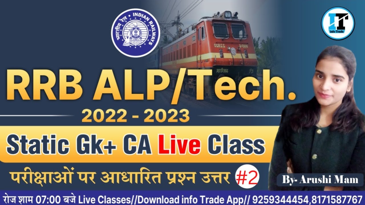 #2 | RRB ALP & Technician 2022-23 | General Knowledge & Current Affairs Live Classes | RRB ALP 2022