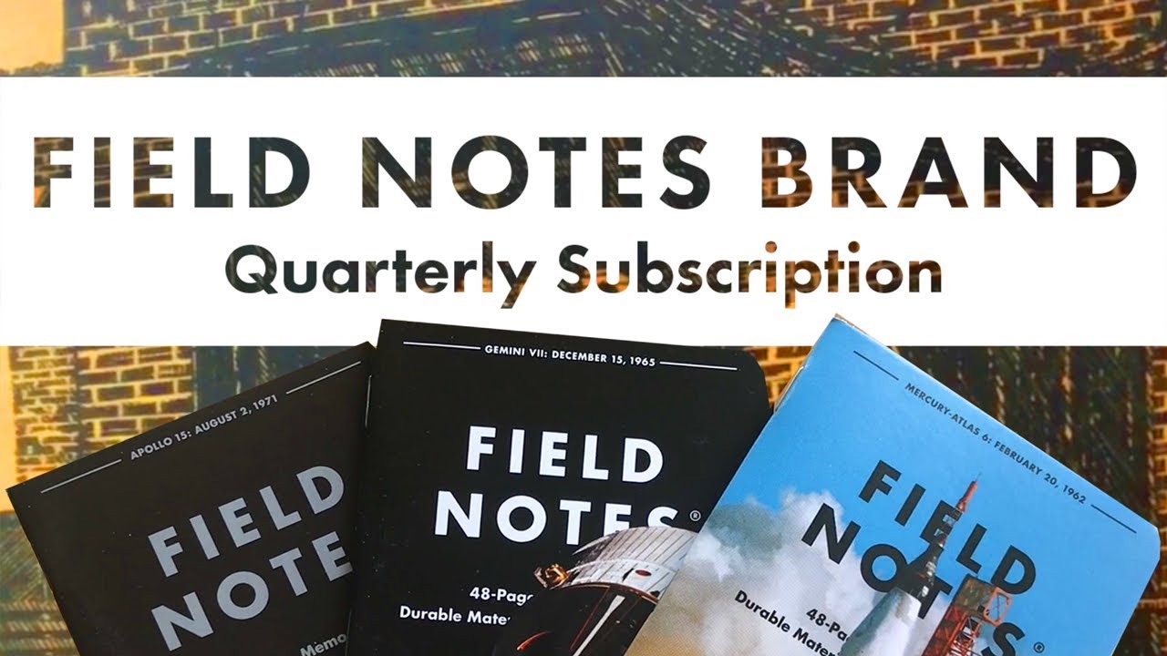 Unboxing Field Notes Brand Quarterly Subscription Part 1 YouTube