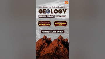 Geology Optional for IFoS Mains | UPSC Classes | Vajiram and Ravi