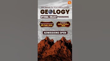Geology Optional for IFoS Mains | UPSC Classes | Vajiram and Ravi