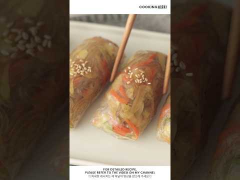 라이스페이퍼 양배추 롤 * 양배추 잡채 Rice Paper Cabbage Rolls * Cabbage <strong>Glass</strong> Noodles #Shorts #<strong>Cooking</strong>