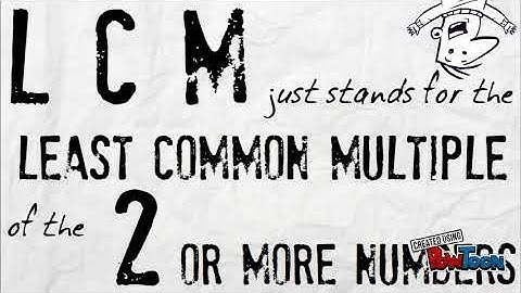 The LCM and GCF Song