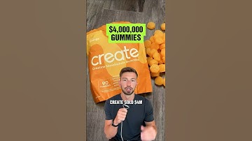 How Create sold $4M worth of gummies in their first year of business in 2023 #supplements  #shorts