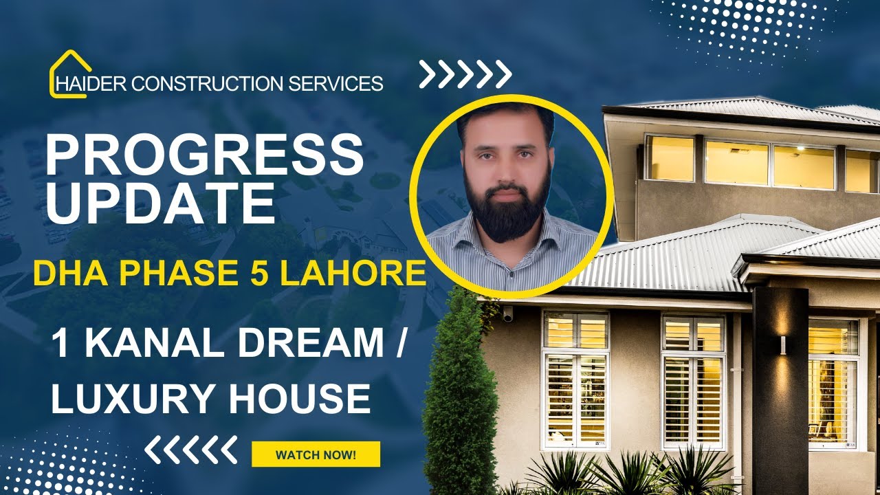 Plaster Work Progress Update | 1 Kanal Dream House at DHA Phase 5 Lahore | Construction Update