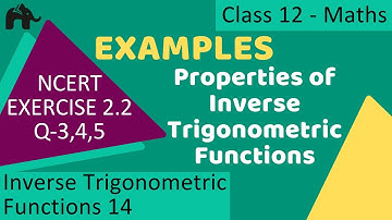 Maths Inverse Trigonometry Functions part 14 (Example) CBSE class 12 Mathematics XII