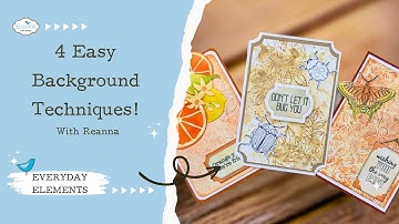 4 Easy Background Techniques!