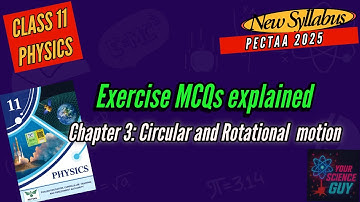 Exercise MCQs  - Class 11 Physics Chapter 3 | Circular and Rotational Motion |Punjab board 2025