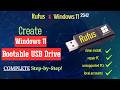 How To Create Windows 11 Bootable USB Drive Using Rufus 25H2 2026 FULL Guide mp3