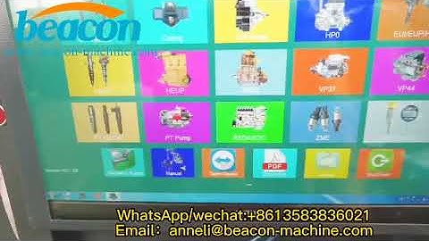 CR309 common rail injector test bench operation video