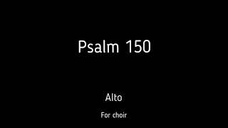 Choir/chór E. Aguiar - Psalm 150 - Alto + score