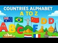 Countries Alphabet Song A to Z | Learn Flags and Famous Landmarks for Kids | Toonzy Wheels kids 