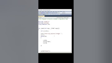 C++ Program to Reverse a Number|C++ Tutorial#cpptutorial #cppprogramming #shortsvideo#education