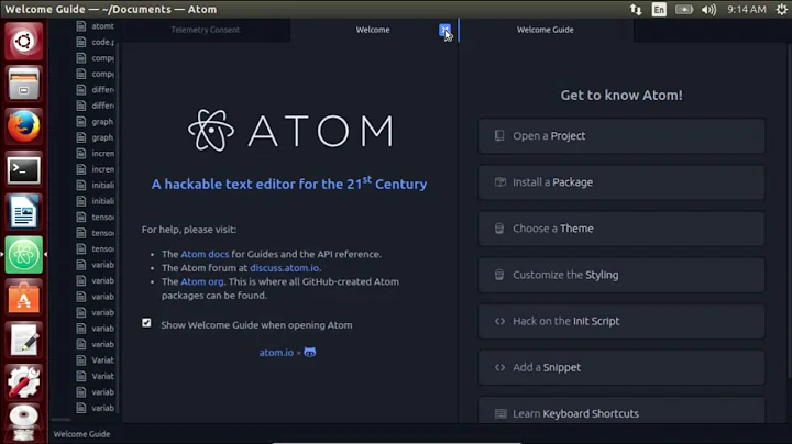 Setting up Atom in Linux to run python