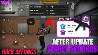 Switch Access & TalkBack Settings Free Fire || 0% Recoil 95% Headshots || Brazil Settings 2025 ⚙️ screenshot 4