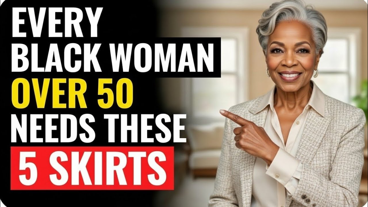 The 5 Skirt Styles That Make Black Women Over 50 Look Effortlessly Magnetic 