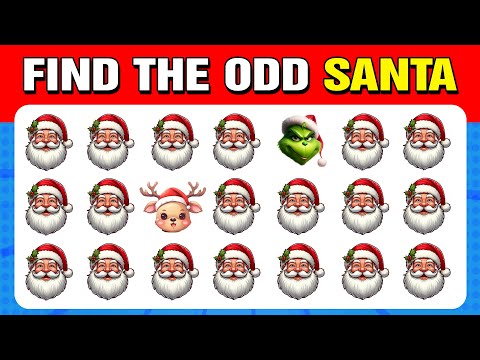 70 puzzles for GENIUS | Find the ODD One Out - Christmas Edition 🎅❄️