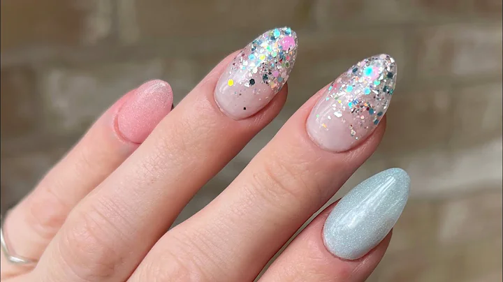 Glitter Ombre Dip Powder Nails for Spring | Sol Dips - Dip With Me