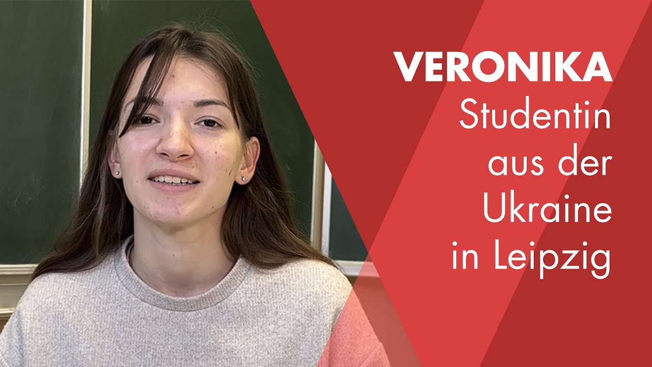 Veronika, Studentin aus der Ukraine in Leipzig, berichtet - YouTube