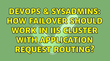 DevOps & SysAdmins: How failover should work in IIS cluster with Application Request Routing?