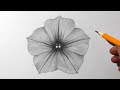 How to Draw a Petunia Flower | Pencil Drawing for Beginners