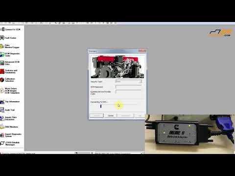 how to use cummins inline 6 with cummins insite software 8.7 pro?