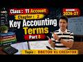 Debtor vs Creditor| Basic Accounting Terms | Class 11th | Chapter 2-Part 8