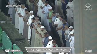 صلاة الفجر المسجد النبوي الشيخ خالد المهنا الأربعاء 14 محرم 1447هـ سورة النبأ.