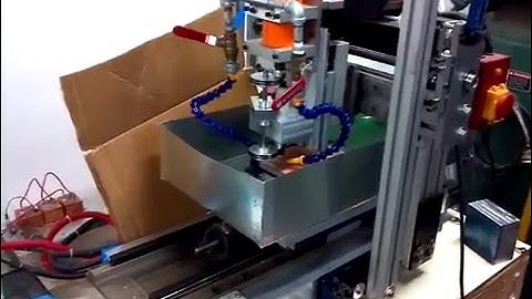 CNC circuit board PCB routing (milling). Homebrew machine using LinuxCNC for control.