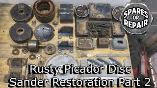 Picador Disc Sander Restoration Part 2: Vintage Rusty Motor Restoration and Full Rebuild